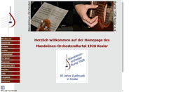 Desktop Screenshot of mandolinen-orchester-koslar.de